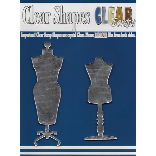 Clear Scraps - Mirror Embellishments - Dress Forms