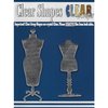 Clear Scraps - Mirror Embellishments - Dress Forms