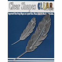Clear Scraps - Mirror Embellishments - Feathers