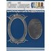 Clear Scraps - Mirror Embellishments - Frame - Oval Center Deco Top