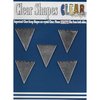 Clear Scraps - Mirror Embellishments - Banners