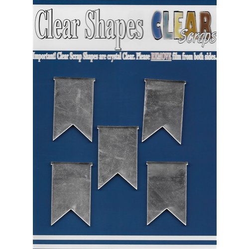 Clear Scraps - Mirror Embellishments - Pennants