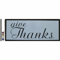 Clear Scraps - Mascils - 6 x 16 Masking Stencil - Give Thanks