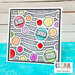 Clear Scraps - 5 x 9 Mixer Stencil with Tab - Groovy Circles