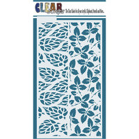 Clear Scraps - 5 x 9 Mixer Stencil with Tab - Leaves
