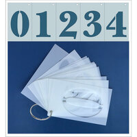 Clear Scraps - Mascils - 2.5 x 4 - Numbers Set - 13 Pieces