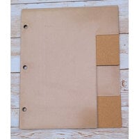 Clear Scraps - Mixable Acrylic and Chipboard Album - 6.5 x 8 - Layered Tab
