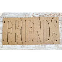 Clear Scraps - Chipboard Album - 11.5 x 5.5 - Friends