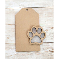 Clear Scraps - Shakers - Paw Tag
