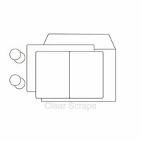 Clear Scraps - Send it Clear - Acrylic Card with Envelope - Rectangle