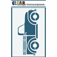 Clear Scraps - Mascils - 4 x 6 Masking Stencil - Old Truck