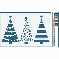 Clear Scraps - Mascils - 4 x 6 Masking Stencil - Christmas Tree