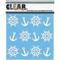 Clear Scraps - Mascils - 6 x 6 Masking Stencil - Anchors and Helms