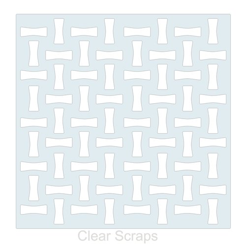 Clear Scraps - Mascils - 12 x 12 Masking Stencil - Bones