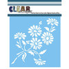 Clear Scraps - Mascils - 12 x 12 Masking Stencil - Bouquet of Daisies