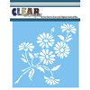Clear Scraps - Mascils - 6 x 6 Masking Stencil - Bouquet of Daisies