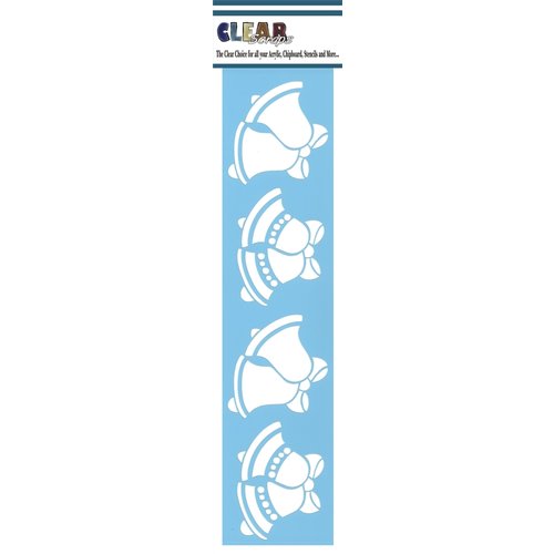 Clear Scraps - Mascils - Border Masking Stencil - Bells