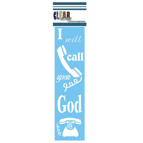 Clear Scraps - Mascils - Border Masking Stencil - Call God