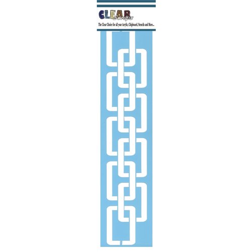 Clear Scraps - Mascils - Border Masking Stencil - Chains
