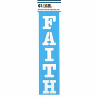 Clear Scraps - Mascils - Border Masking Stencil - Faith