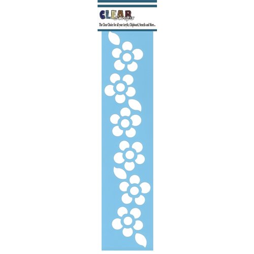 Clear Scraps - Mascils - Border Masking Stencil - Floral 1