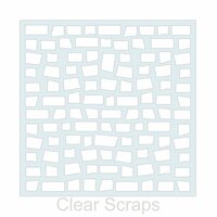 Clear Scraps - Mascils - 12 x 12 Masking Stencil - Brick
