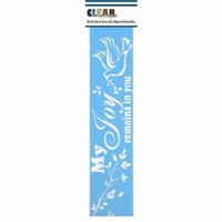 Clear Scraps - Mascils - Border Masking Stencil - My Joy