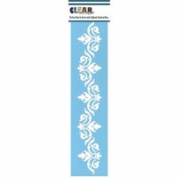 Clear Scraps - Mascils - Border Masking Stencil - Ornate Flourish