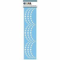 Clear Scraps - Mascils - Border Masking Stencil - Pearl Swag