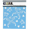Clear Scraps - Mascils - 12 x 12 Masking Stencil - Butterfly Tear Drops