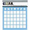 Clear Scraps - Mascils - 12 x 12 Masking Stencil - Calendar