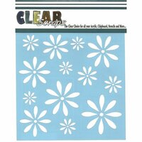 Clear Scraps - Mascils - 12 x 12 Masking Stencil - Daisies