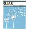 Clear Scraps - Mascils - 6 x 6 Masking Stencil - Dandelions Wind