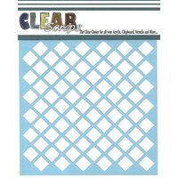 Clear Scraps - Mascils - 12 x 12 Masking Stencil - Diamond