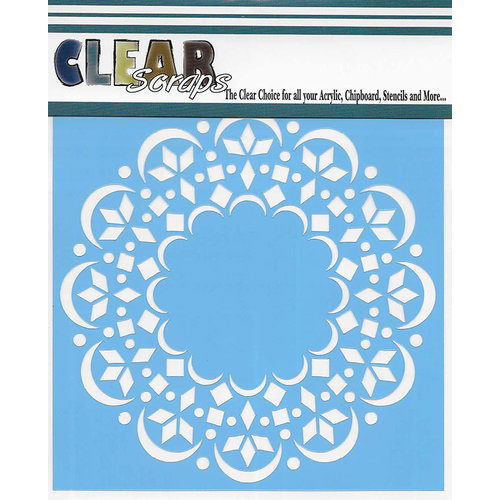 Clear Scraps - Mascils - 12 x 12 Masking Stencil - Doily Mat