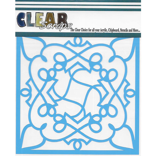 Clear Scraps - Mascils - 6 x 6 Masking Stencil - Doodling