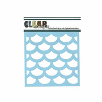 Clear Scraps - Mascils - 6 x 6 Masking Stencil - Fish Scales