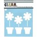Clear Scraps - Mascils - 12 x 12 Masking Stencil - Flower Pots