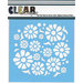 Clear Scraps - Mascils - 12 x 12 Masking Stencil - Flower Power
