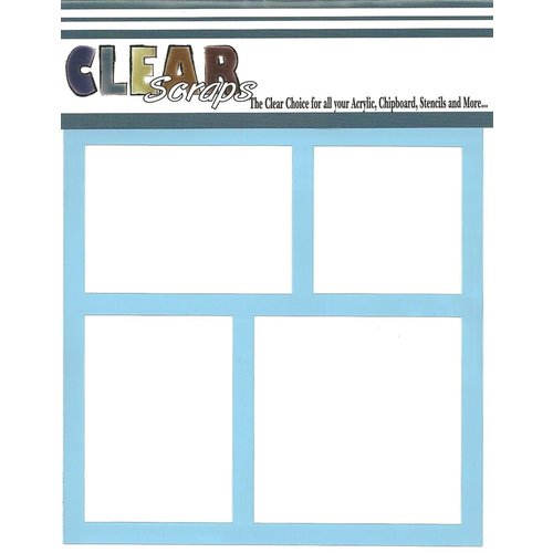 Clear Scraps - Mascils - 12 x 12 Masking Stencil - Frames