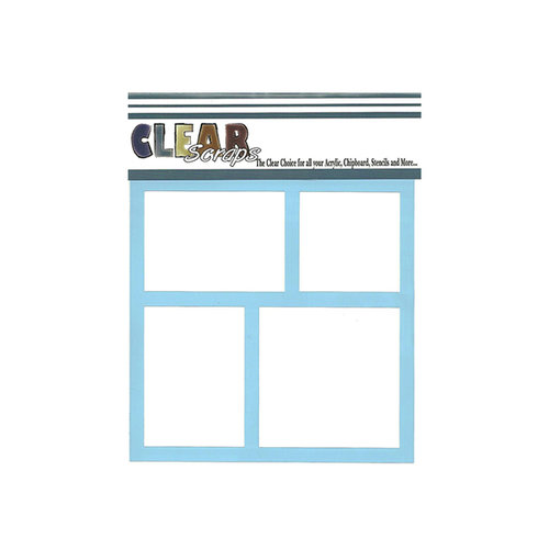 Clear Scraps - Mascils - 6 x 6 Masking Stencil - Frames