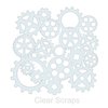 Clear Scraps - Mascils - 12 x 12 Masking Stencil - Gears