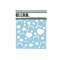 Clear Scraps - Mascils - 6 x 6 Masking Stencil - Heart Wall