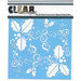 Clear Scraps - Christmas - Mascils - 6 x 6 Masking Stencil - Holly Fun