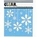 Clear Scraps - Mascils - Christmas - 6 x 6 Masking Stencil - Holly X-mas Bulbs