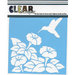 Clear Scraps - Mascils - 6 x 6 Masking Stencil - Humming Bird