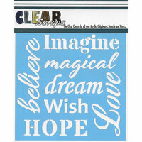 Clear Scraps - Mascils - 12 x 12 Masking Stencil - Imagine