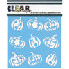 Clear Scraps - Halloween - Mascils - 6 x 6 Masking Stencil - Jack-O-Lanterns