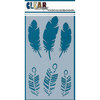 Clear Scraps - Mascils - 5 x 9 Layering Masking Stencil - Feather