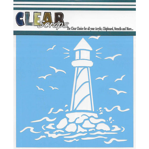 Clear Scraps - Mascils - 12 x 12 Masking Stencil - Light House